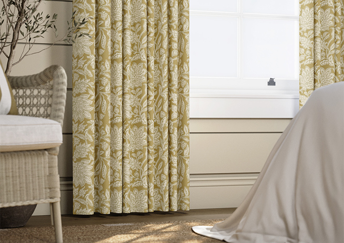 Land & Shore Rowallane, Ochre - Made to Measure Curtains - Image 5